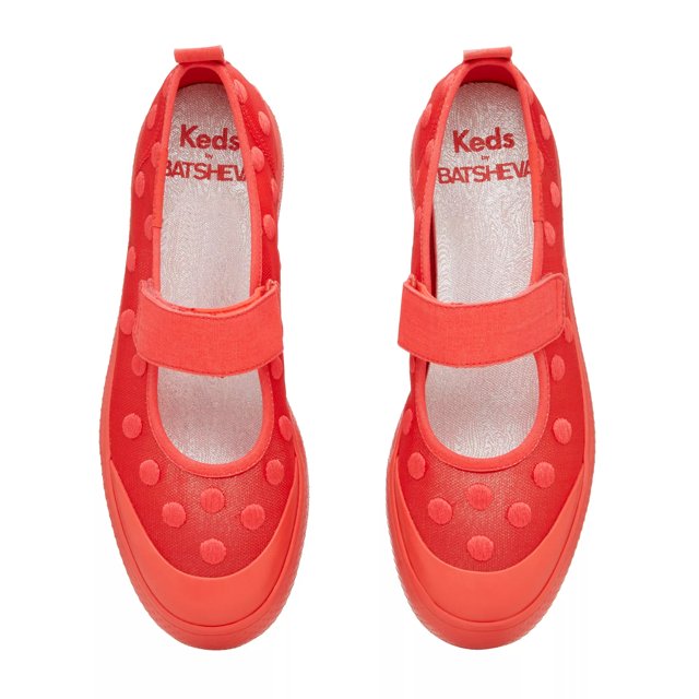 Keds x Batsheva Mary Jane Mesh Polka Dot Lace Up