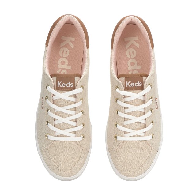 Keds triple kick metallic linen sales