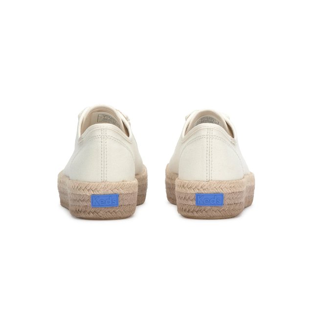 Keds Triple Kick Canvas Ombre Jute Foxing Lace Up - Free