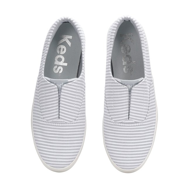 Keds Champion Round Toe Ticking Stripe Slip On - Free Shipping | KEDS