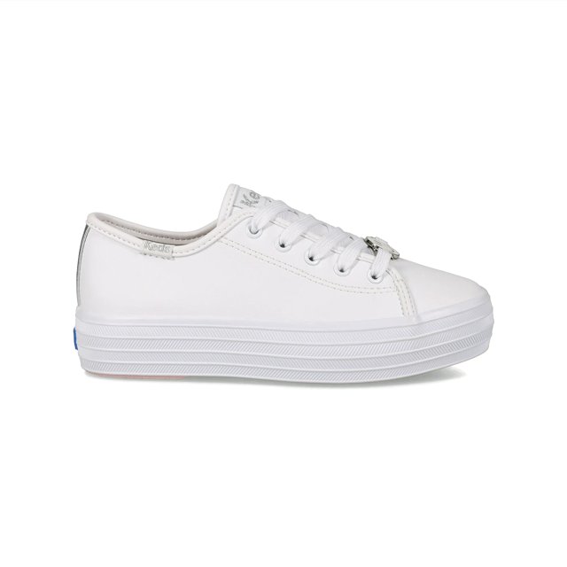 [ KEDS] ★TRIPLE CLEAR Keds Girls' Triple Up Under Glass Platform Sneakers (Youth