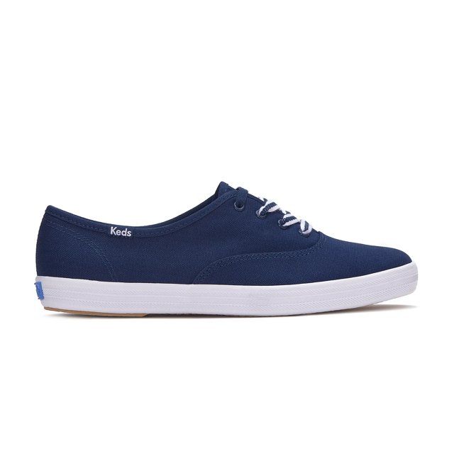 Keds Women s Champion Canvas Lace Up Canvas Sneakers in Navy Size 7 W