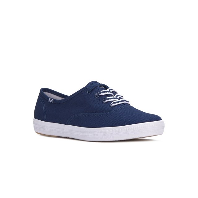 Keds Women s Champion Canvas Lace Up Canvas Sneakers in Navy Size 7 W