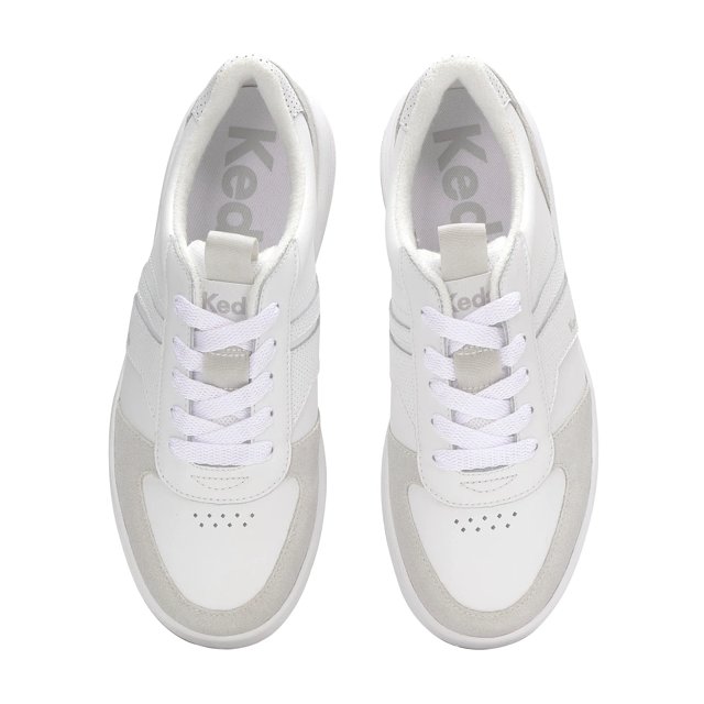 スニーカー New Court Sneakers in White & Silver Leather Amazon.com | adidas Women's Urban Court Shoes, Ftwr White