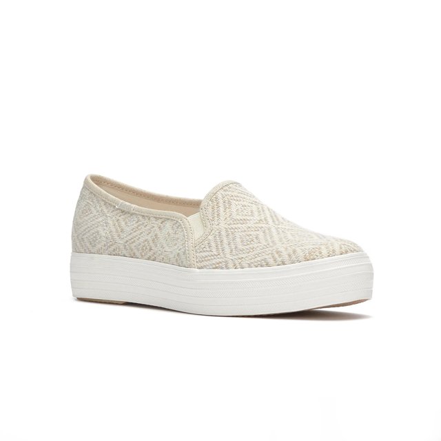 Keds Triple Decker Diamond Woven Slip On - Free Shipping | KEDS