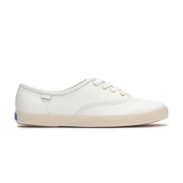 Keds Champion Leather Tone Off Foxing Lace Up - Free