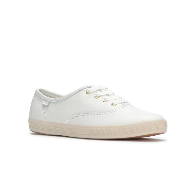 Keds Champion Leather Tone Off Foxing Lace Up - Free