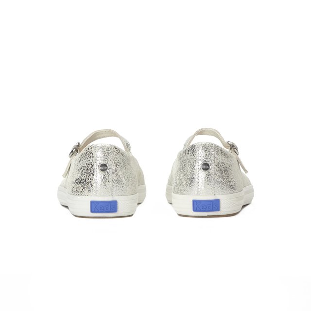 Keds Square Toe Mary Jane Distressed Metallic Leather - Free