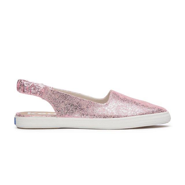 Keds Point Slingback Distressed Metallic Leather - Free