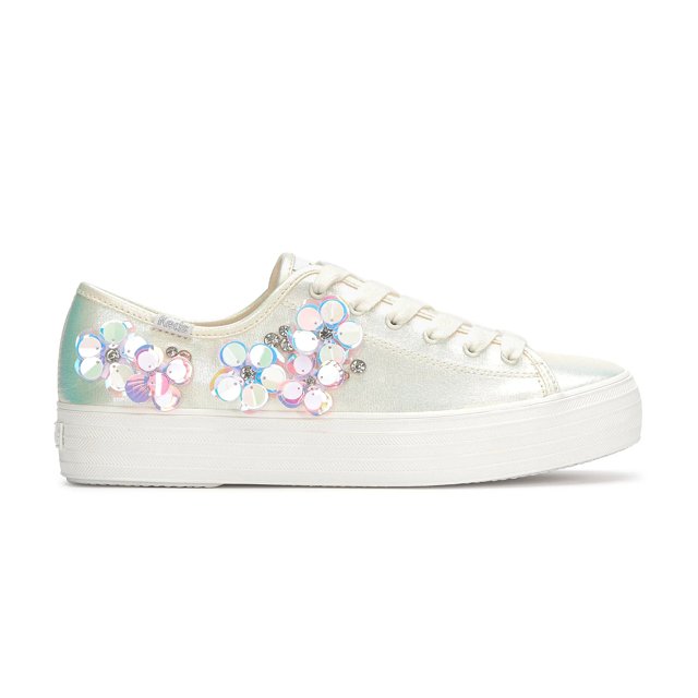 Keds Triple Kick Canvas Floral Embellished Celebrations Lace