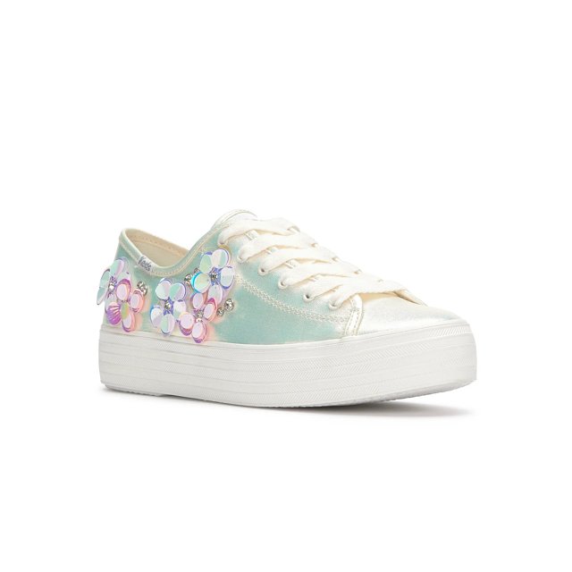 Keds Triple Kick Canvas Floral Embellished Celebrations Lace