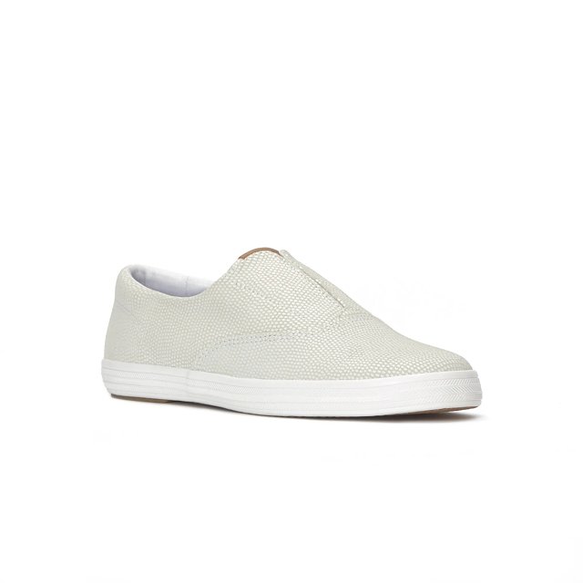 Keds Champion Round Toe Dalmata Leather Slip On - Free