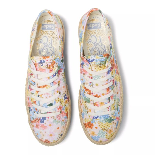 Keds x Rifle Paper Co. Triple Kick Jute Margaux Lace Up Free