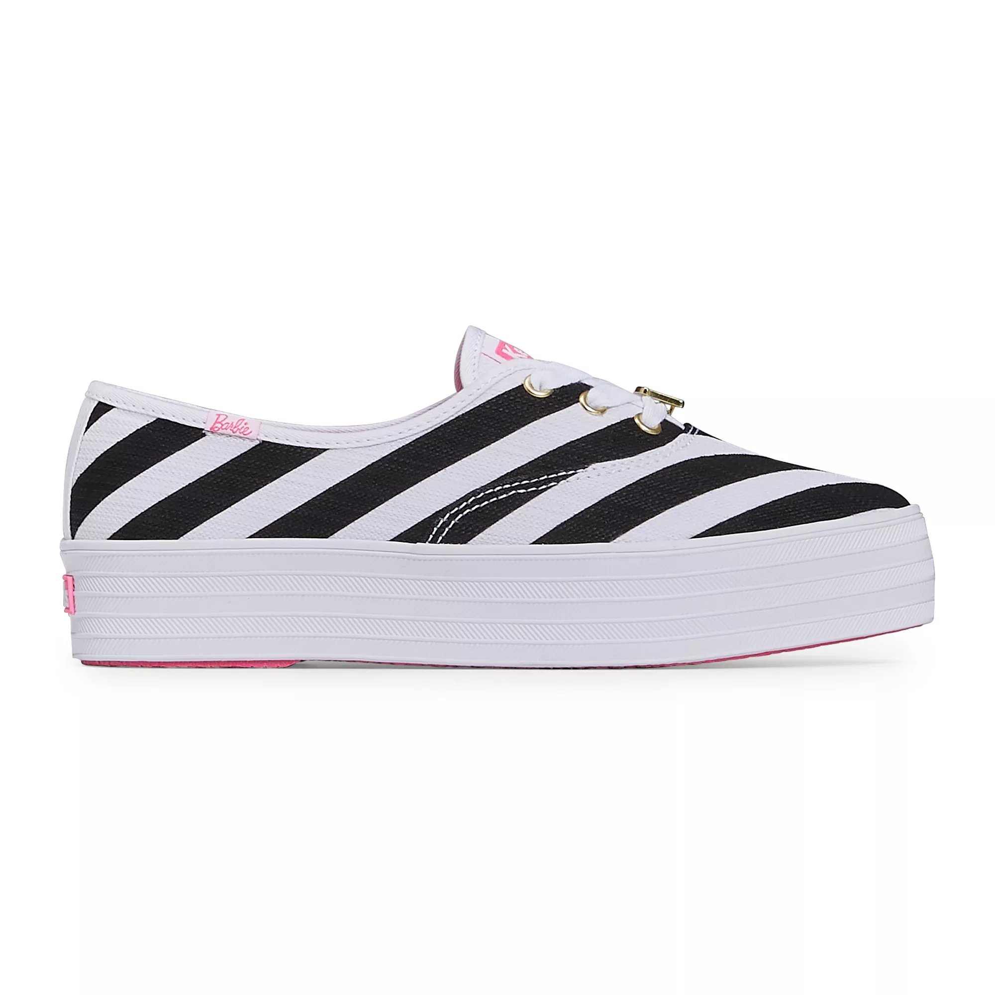 Keds x Barbie Point Striped Canvas Lace Up Free Shipping KEDS