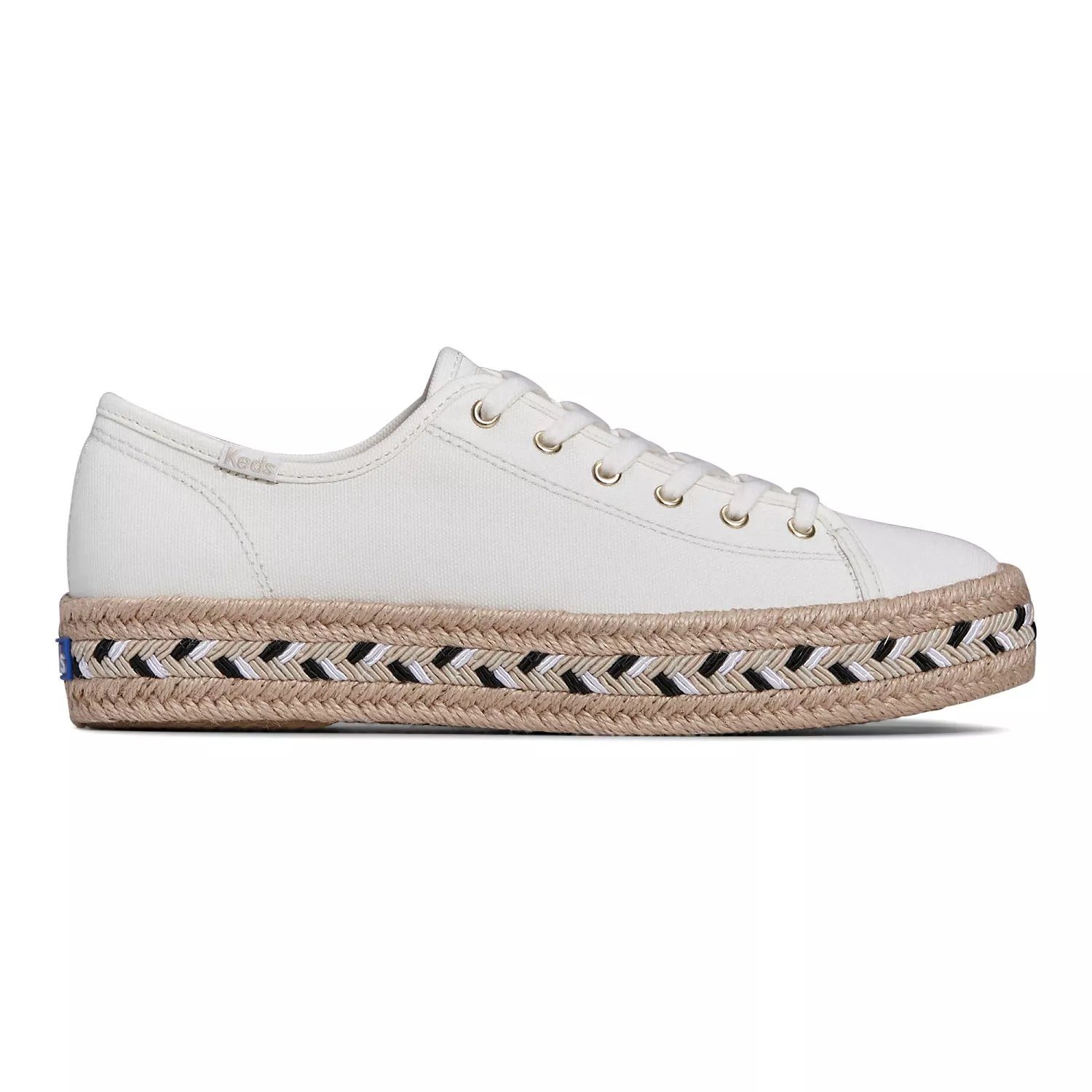 Keds Triple Kick Canvas Jute Braid Foxing Lace Up - Free Shipping | KEDS