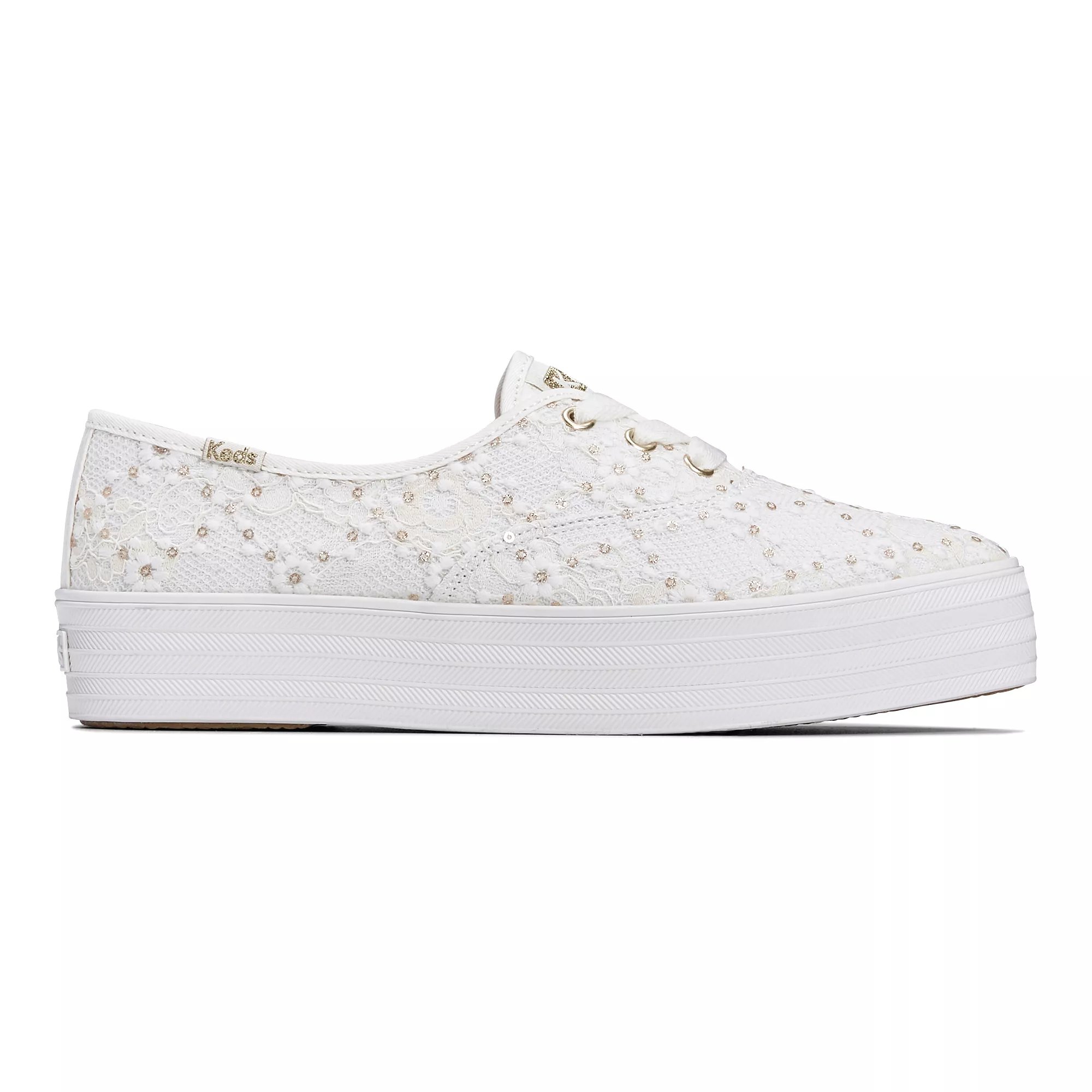 Keds Point Lace Up Cream Lace Celebrations 9