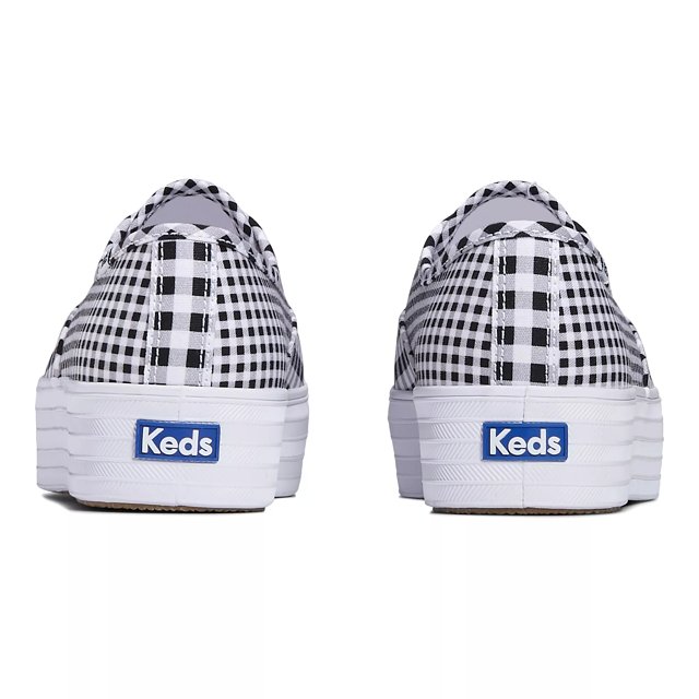 Keds Point Canvas Gingham Lace Up Free Shipping KEDS