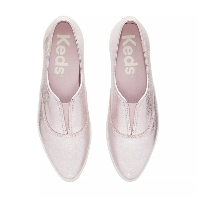 Keds Point Slip Metallic Leather Free Shipping KEDS