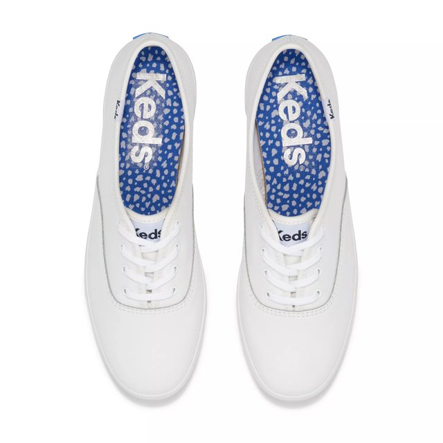 Keds Champion Leather Bottom Foxing Stripe Lace Up