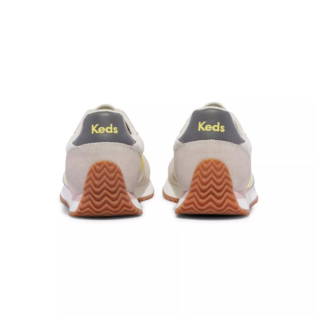 Grey keds with yellow laces discount